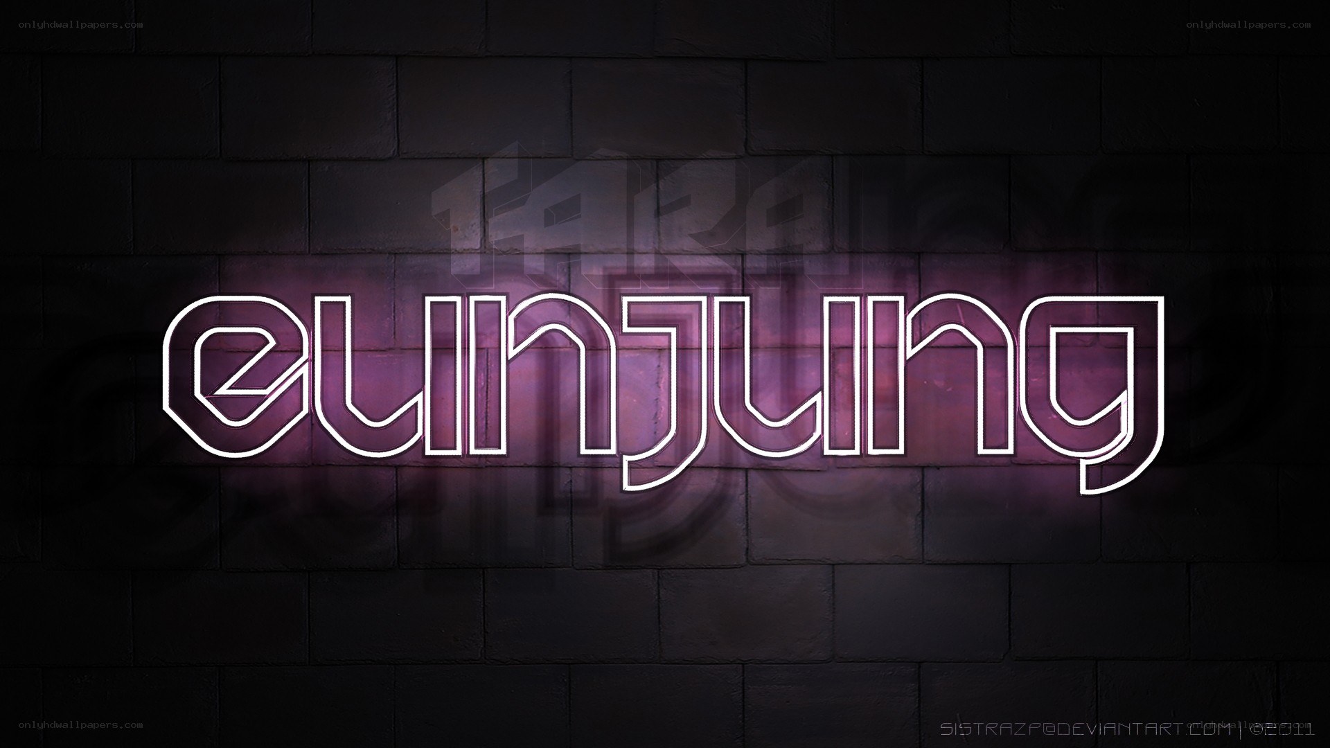 neon sign on brick wall
