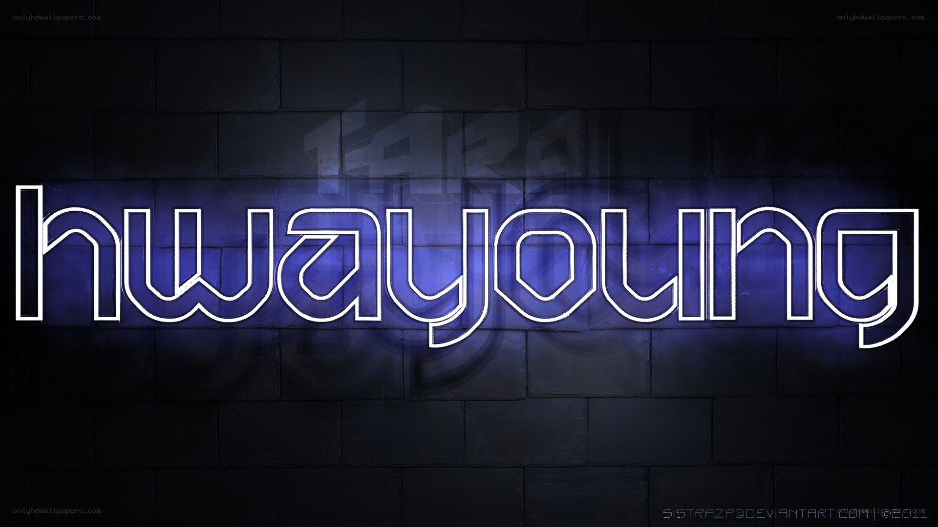 neon sign on brick wall
