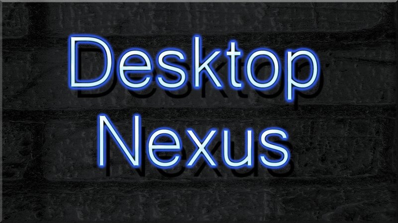 Neon Sign on Brick Wall — Blue, Dark, Digital Art