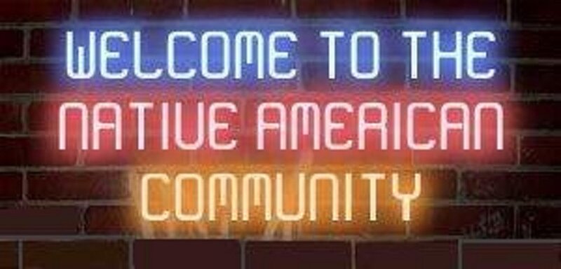 Neon Sign on Brick Wall — Blue, Welcoming