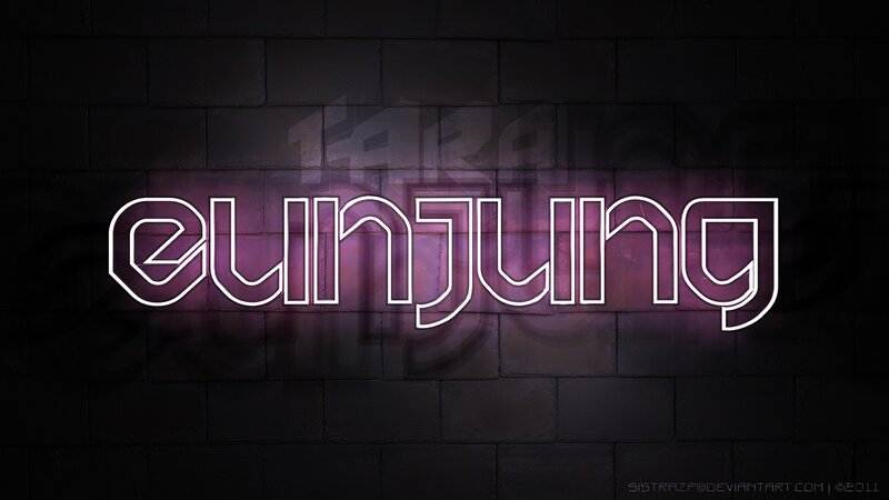 Neon Sign on Brick Wall — Purple, Dark, Night