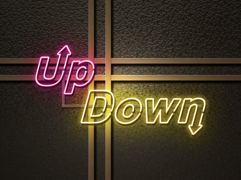 Neon Sign on Wall — Black, Dramatic, Digital Art