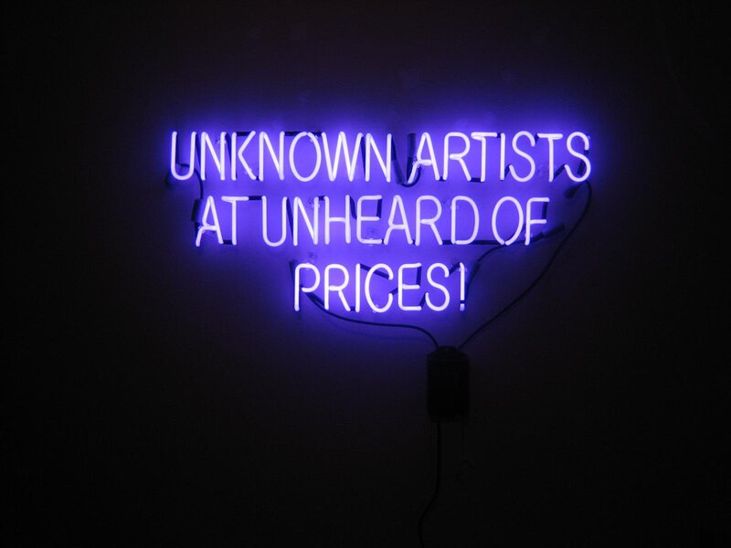Neon Sign on Wall — Purple