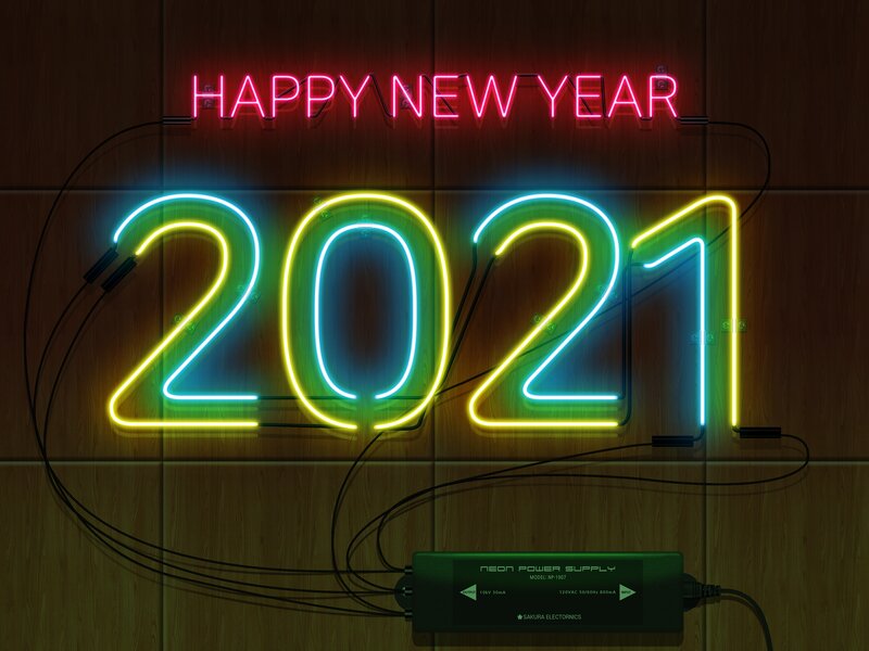 Neon Sign on Wall — Red, Celebratory