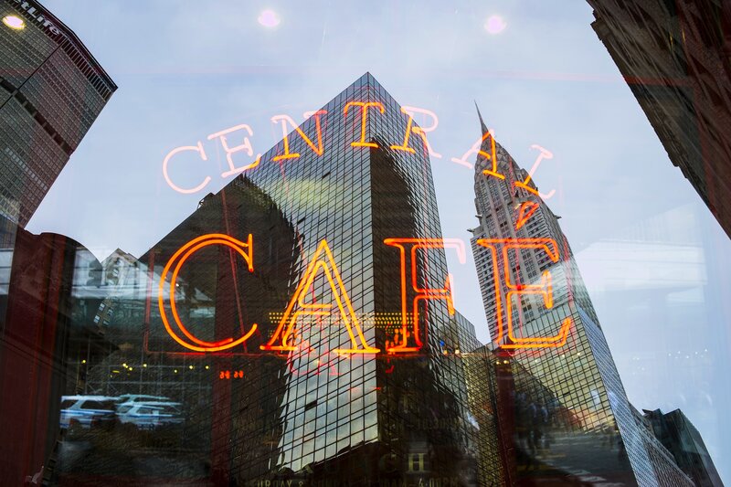 Neon Sign on Window
