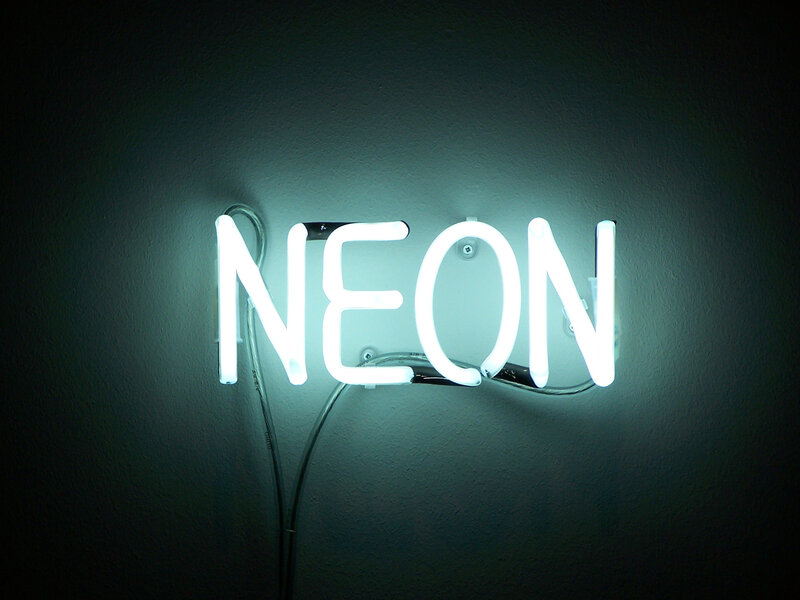 Neon sign reading NEON