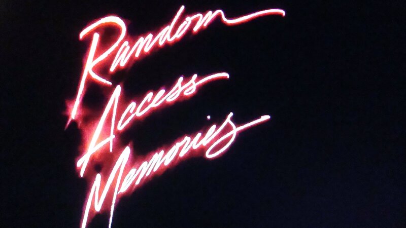 Neon sign reading Random Access Memories
