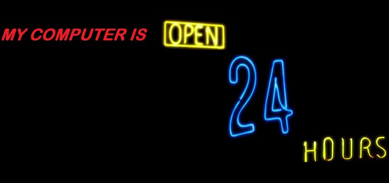 Neon Sign Text — Red