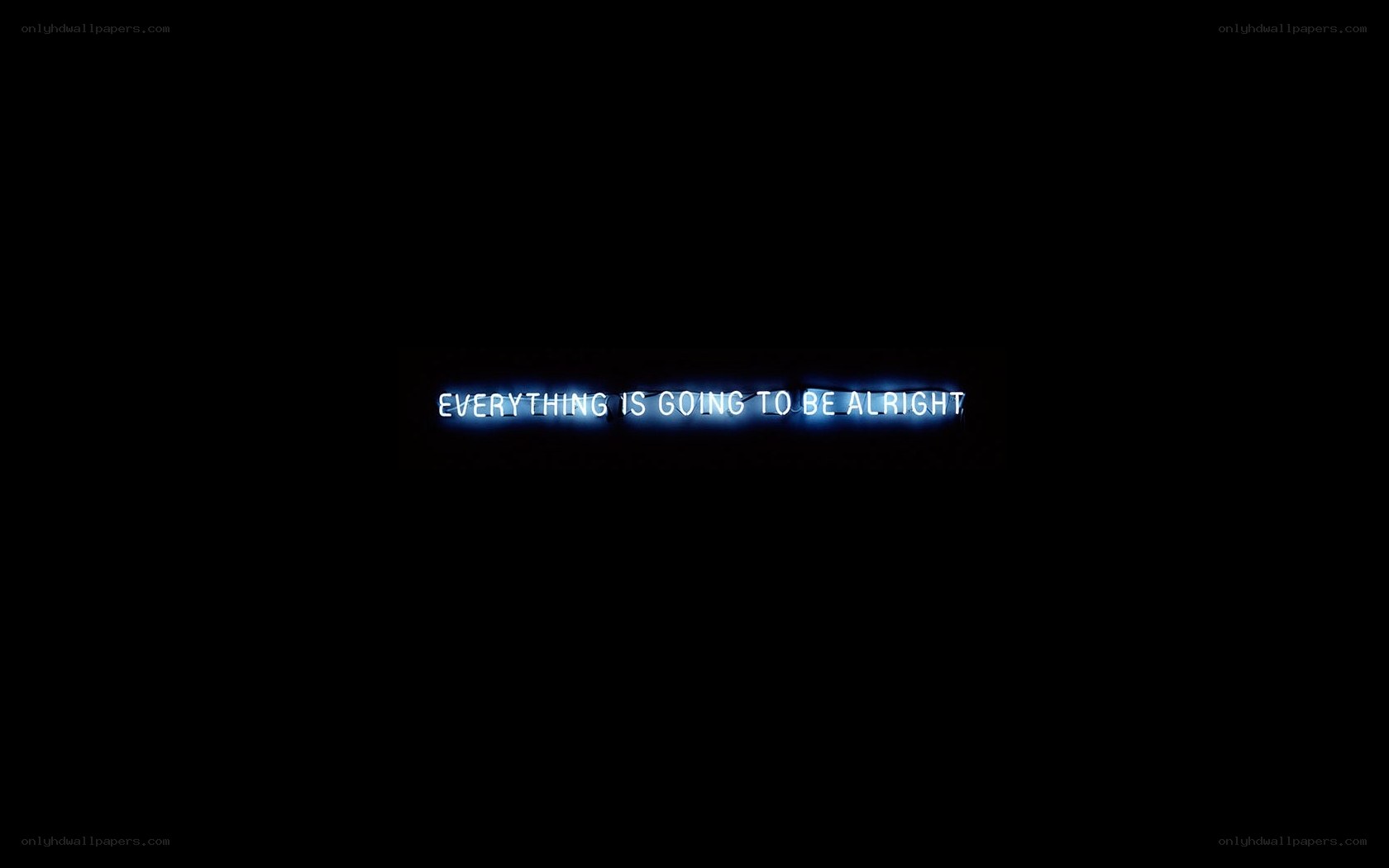 neon sign with hopeful message