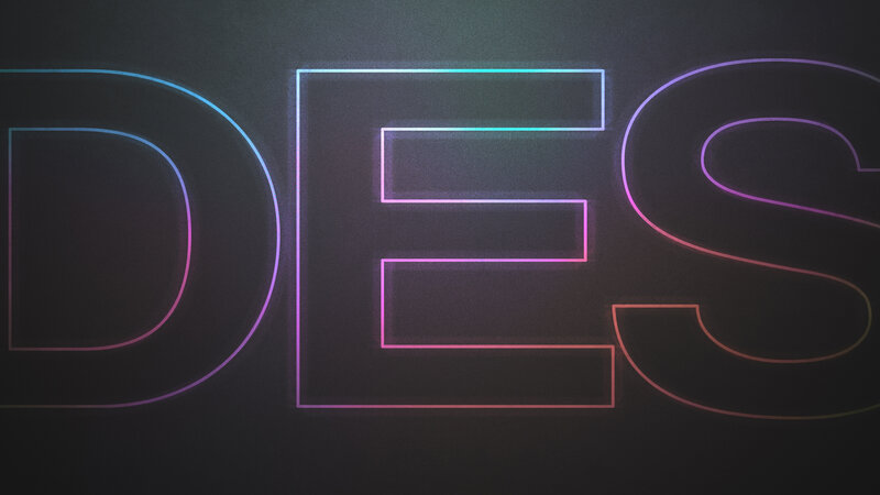 Neon Sign with Letters