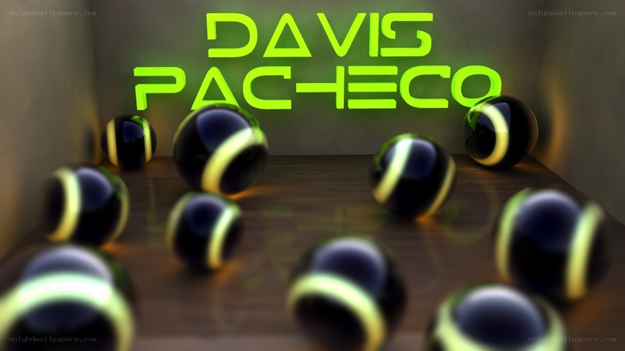 Neon sign with spheres