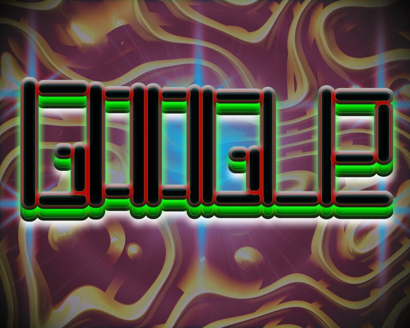 Neon Sign with Text — Green