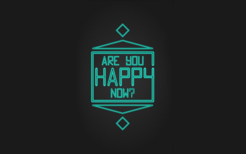 Neon Sign with Text — Teal