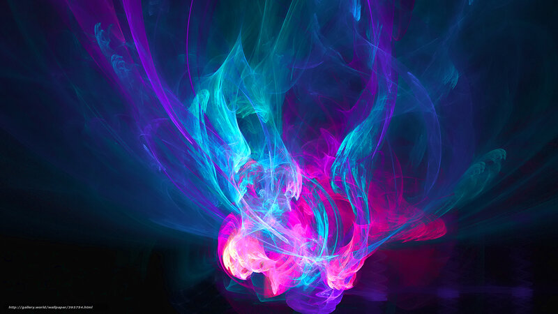 Neon Smoke Swirls — Purple