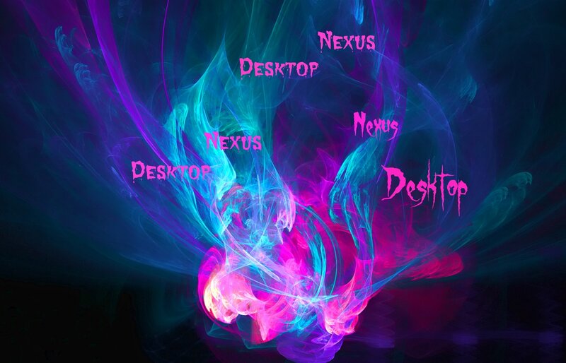 Neon Smoke Swirls