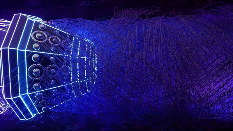 Neon Speaker Sculpture