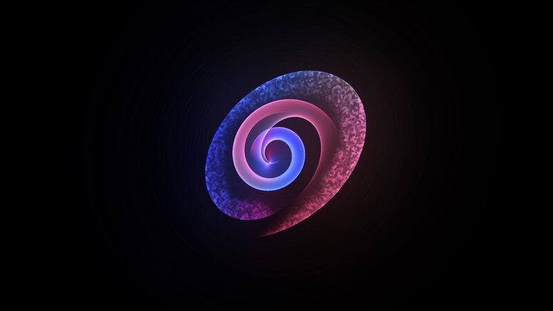 neon spiral design