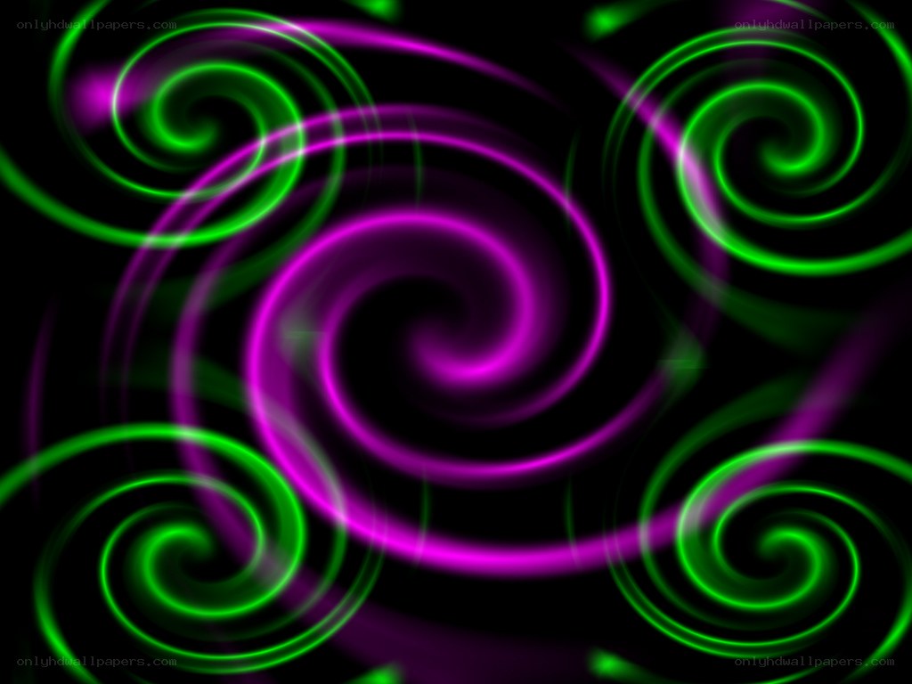 neon spiral light patterns