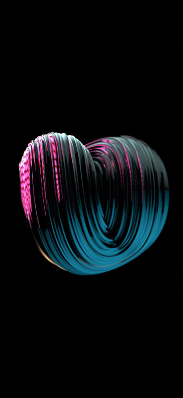 Neon Spiral Sculpture