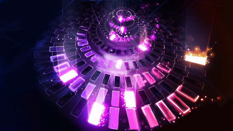 neon spiral tunnel