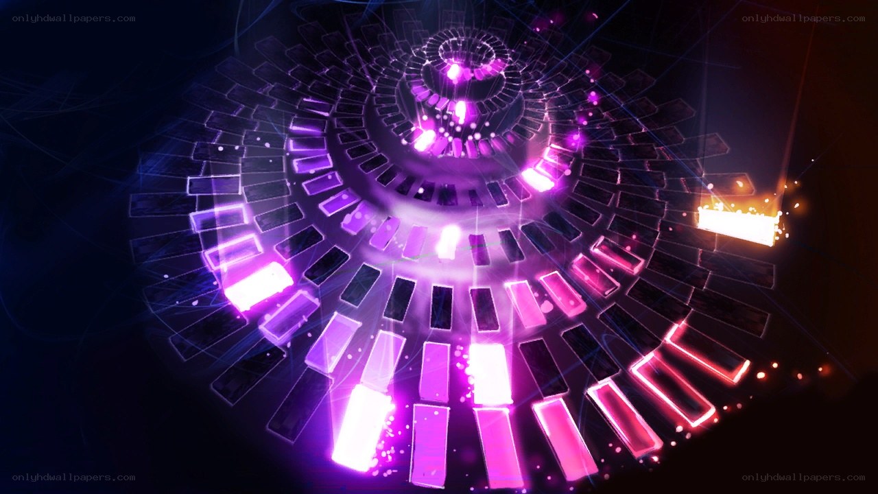neon spiral tunnel