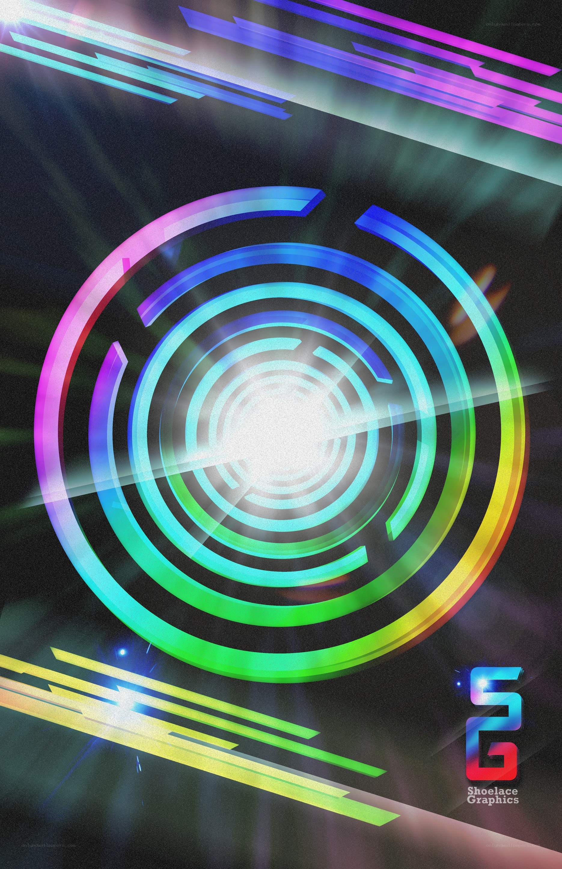 neon spiral tunnel