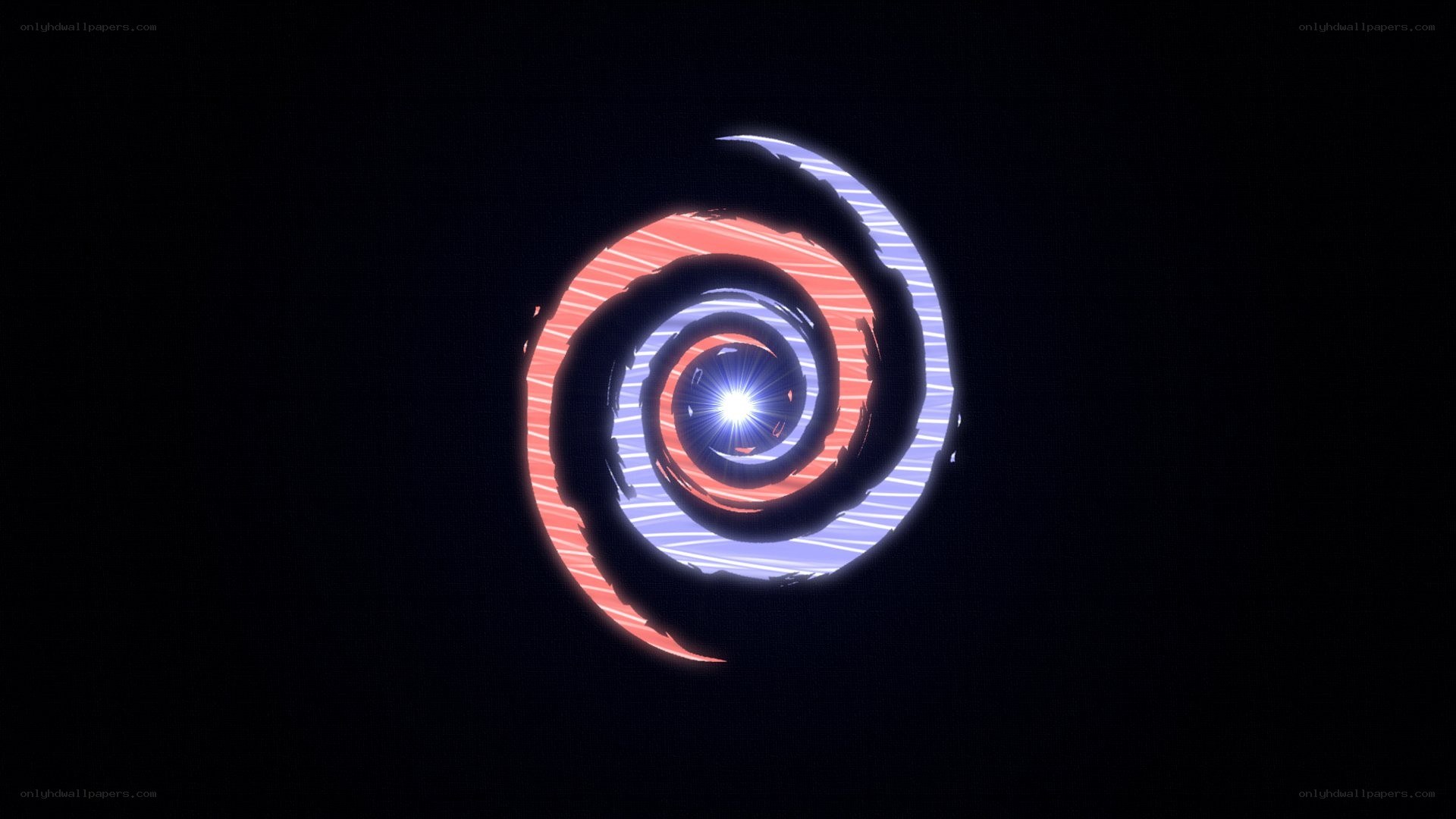 neon spiral tunnel