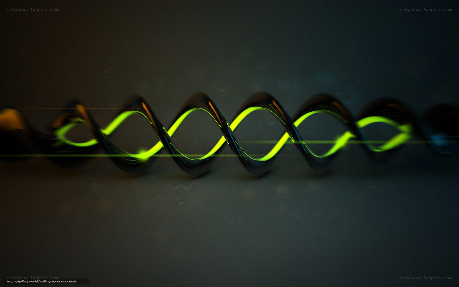 Neon spiral wave pattern
