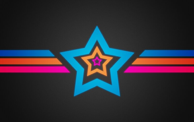 neon star design