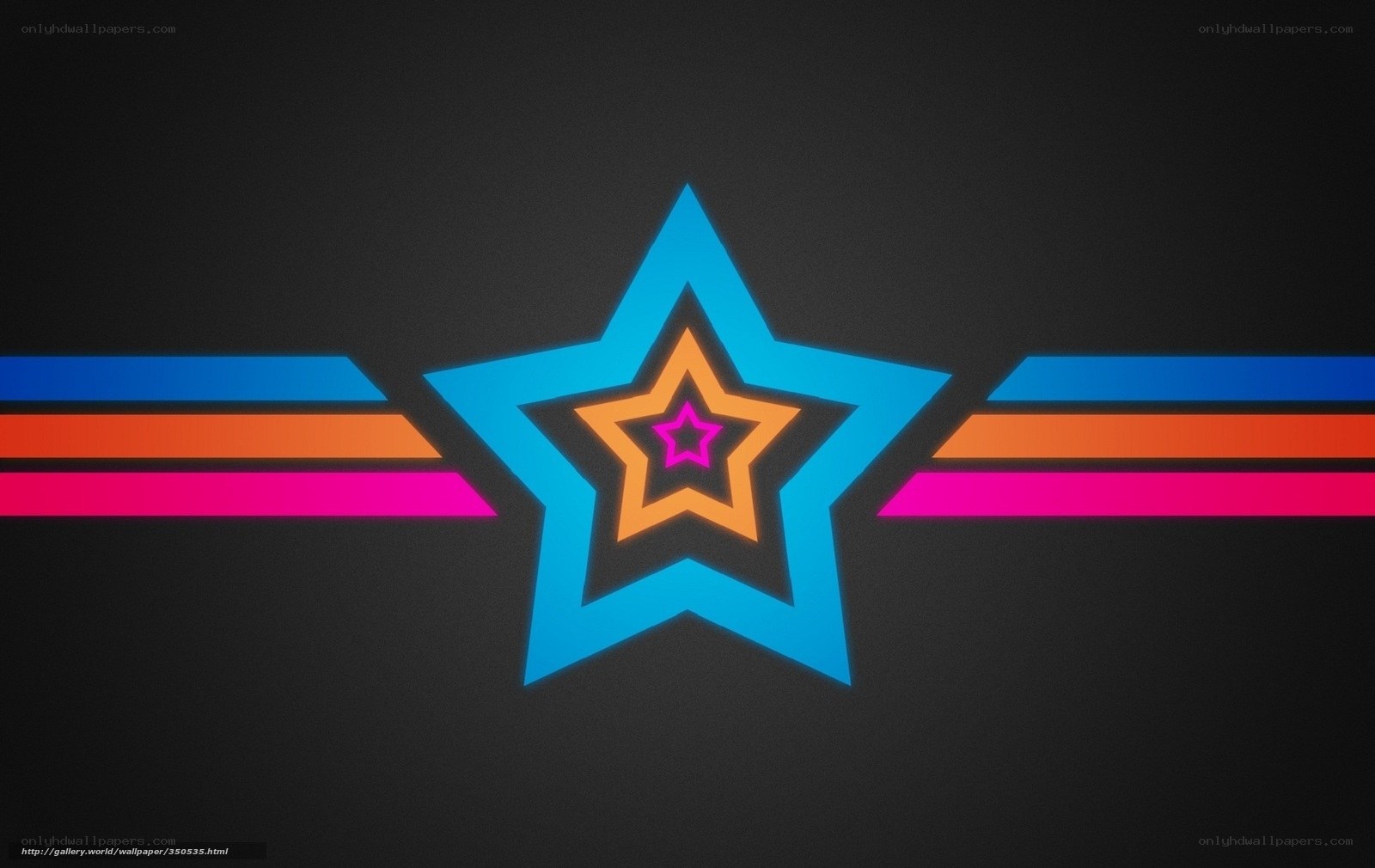 neon star design wallpaper