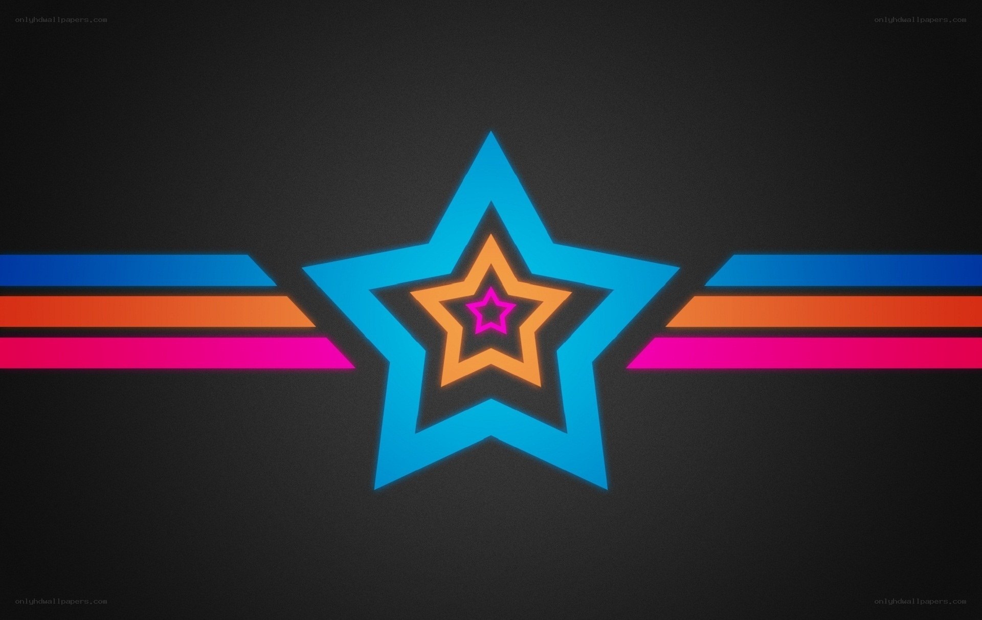 neon star design