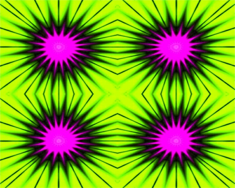 Neon Starburst Pattern