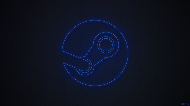 Neon Steam Logo