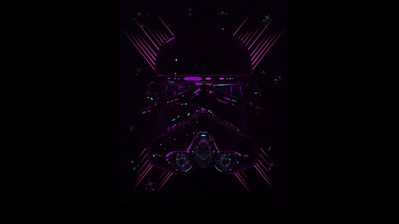 neon stormtrooper helmet