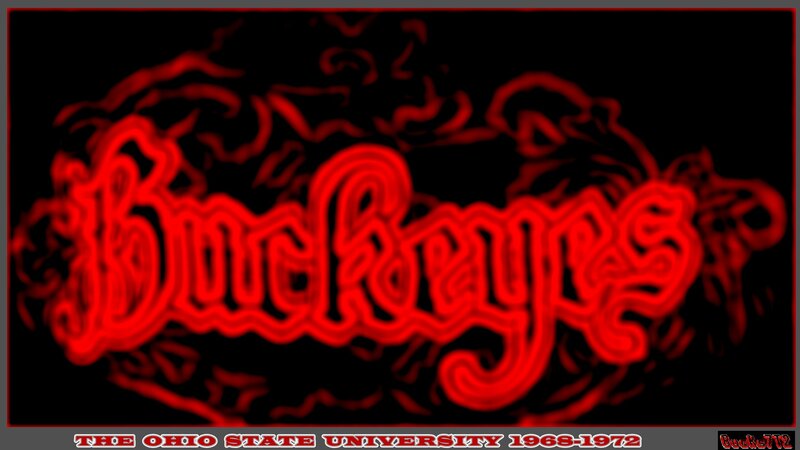 Neon-style Buckeyes Text