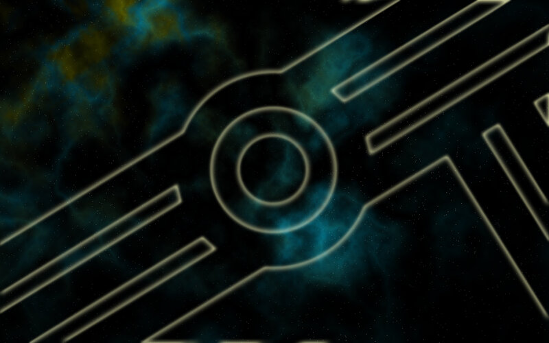 neon symbol in space