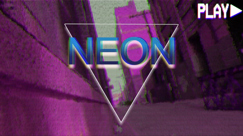 Neon Text in Triangle