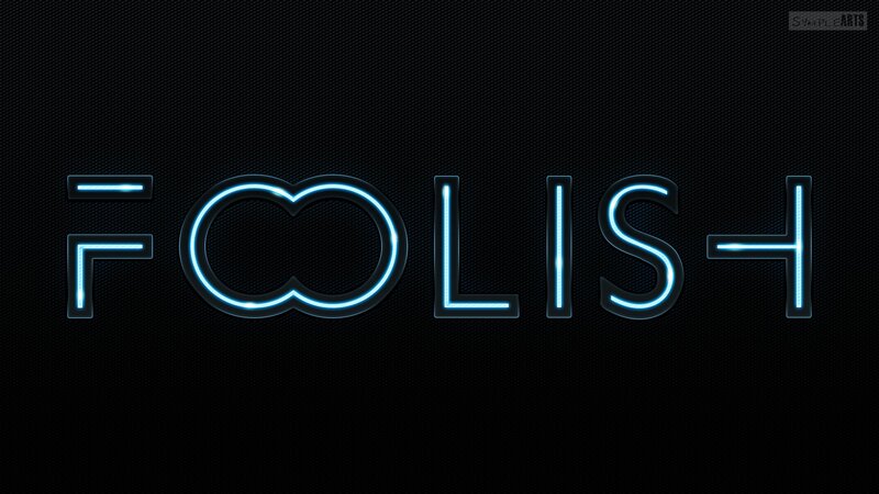 neon text logo