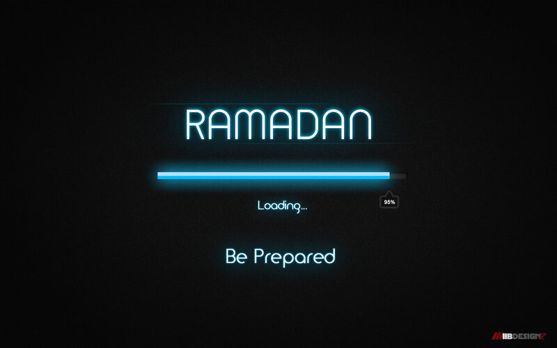 Neon Text on Black Background — Minimalist