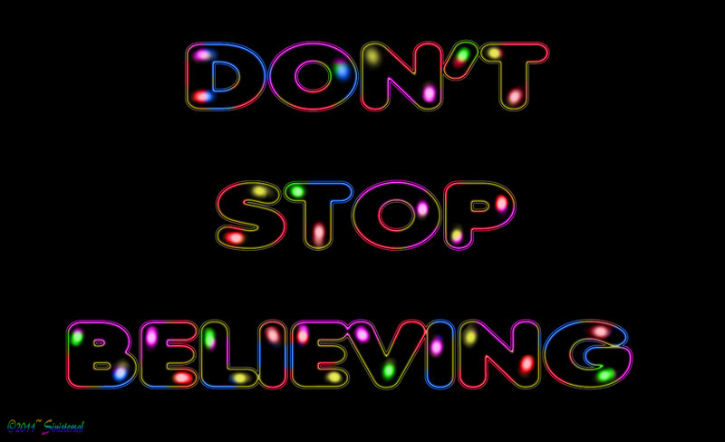 Neon Text on Black