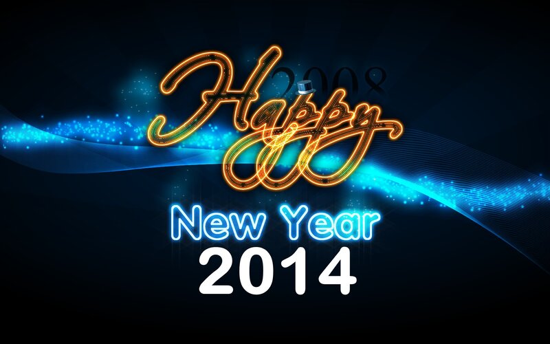 Neon Text on Dark Background — Blue, Celebratory, Night, Digital Art
