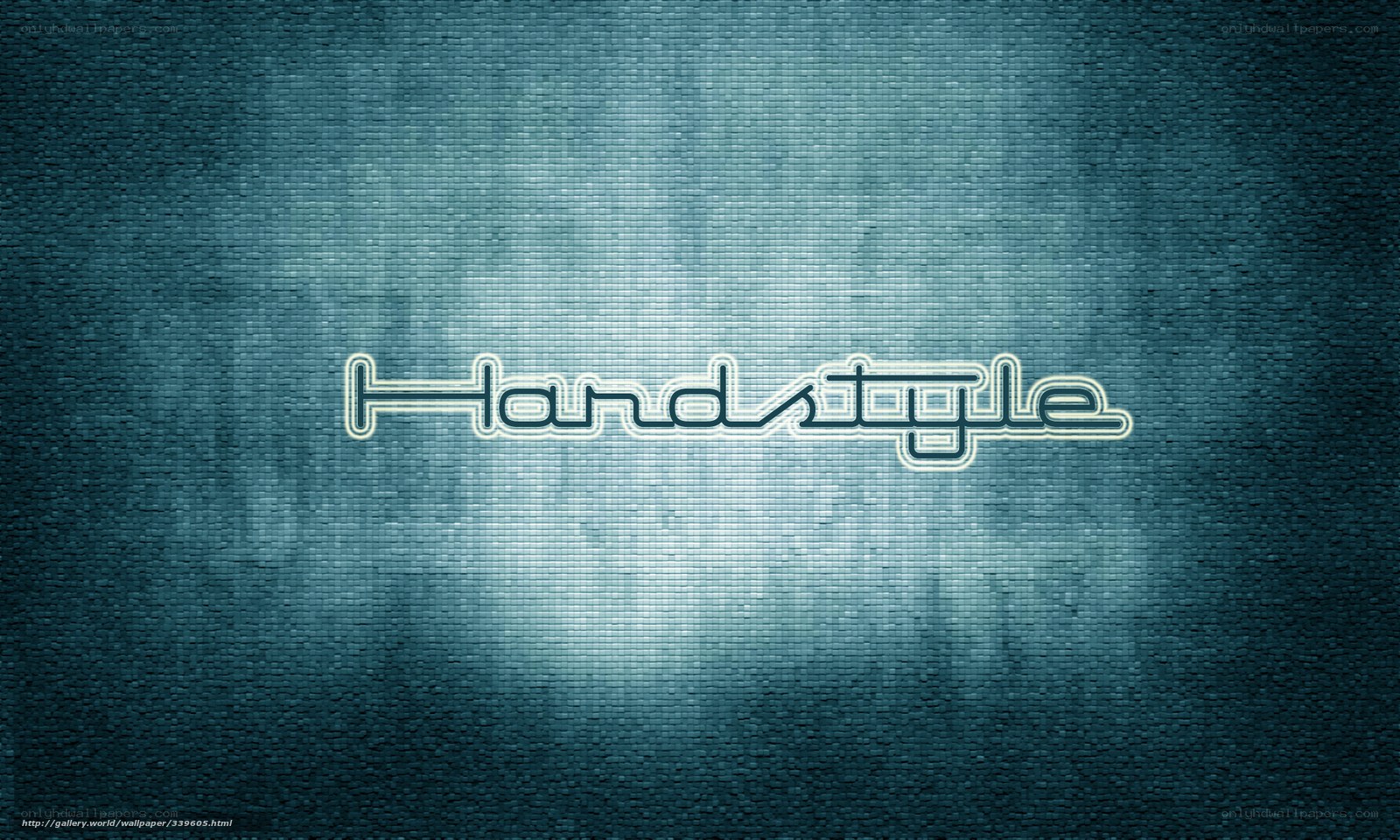 Neon text on textured background