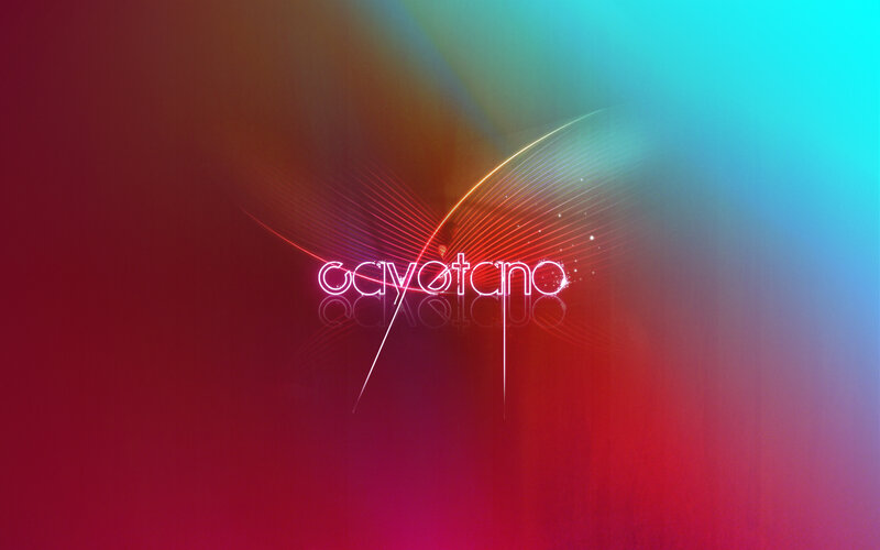 neon text with colorful background