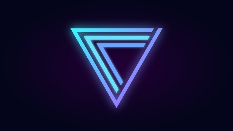 Neon Triangle Design