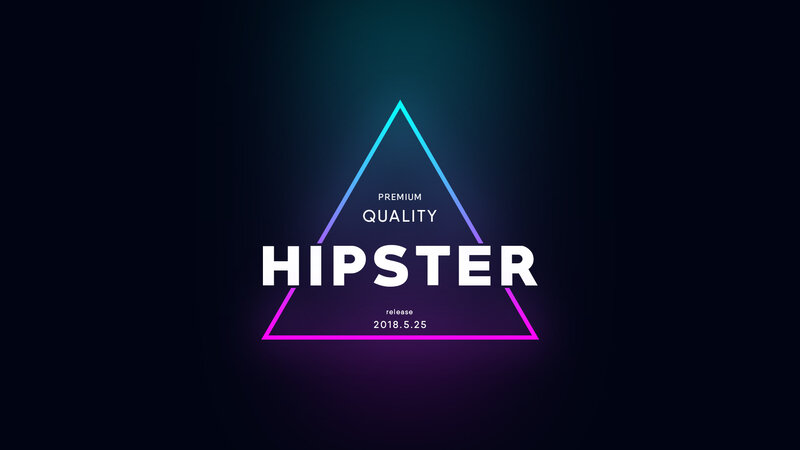 Neon Triangle Logo — Purple, Modern