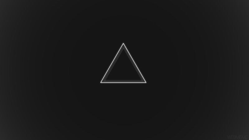 Neon Triangle Outline