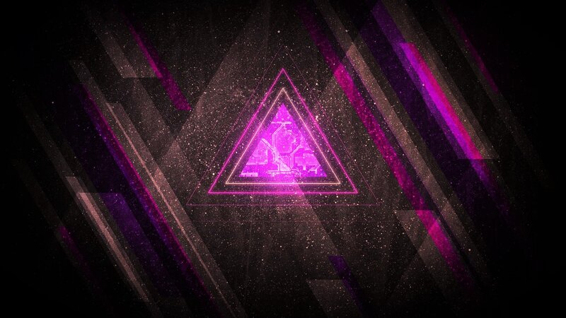Neon Triangle Pattern