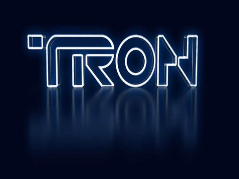 Neon 'TRON' Logo