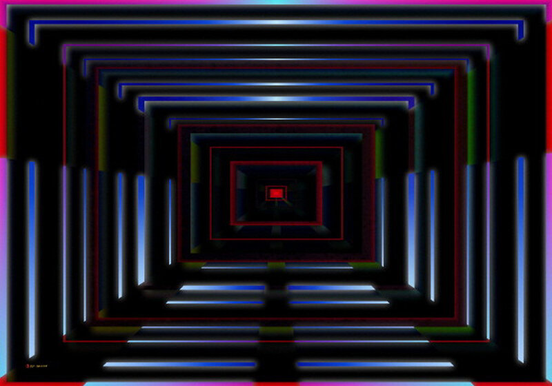 Neon Tunnel Pattern