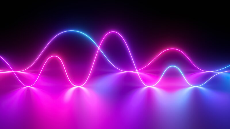 Neon Wave Lines